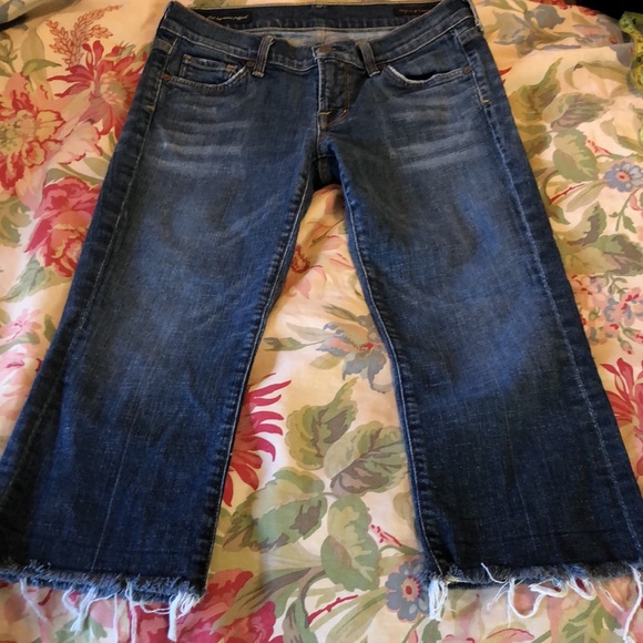 CITIZENS OF HUMANITY Size 29 Kelly #063 Low Waist Crop Stretch Jeans  $79 NEW - Picture 3 of 16